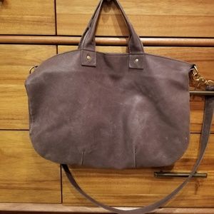 Clare V leather messenger bag